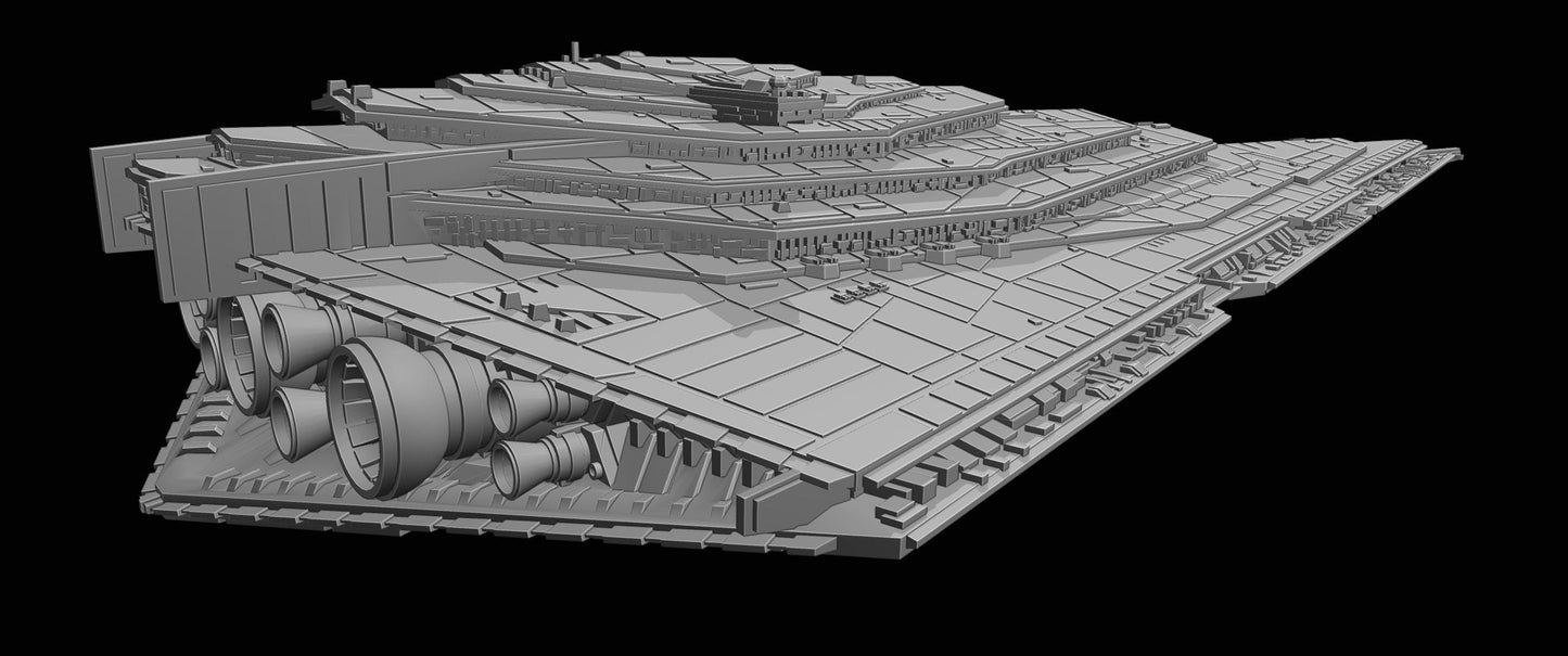 First Order Resurgent-class star destroyer: 3D Printed Armada proxy