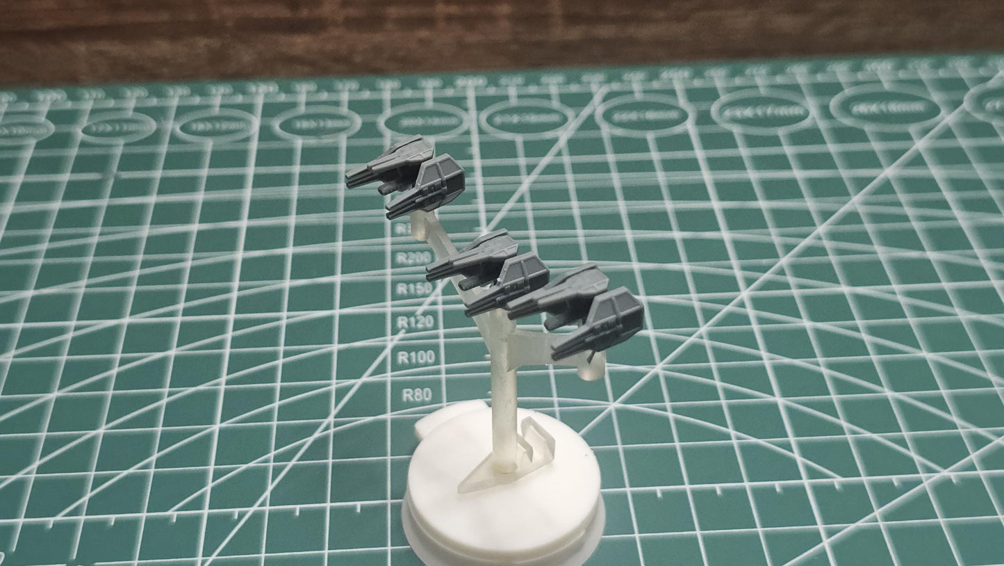 Imperial Tie Oppressor Squadron (9pcs): 3D printed SW Armada proxy