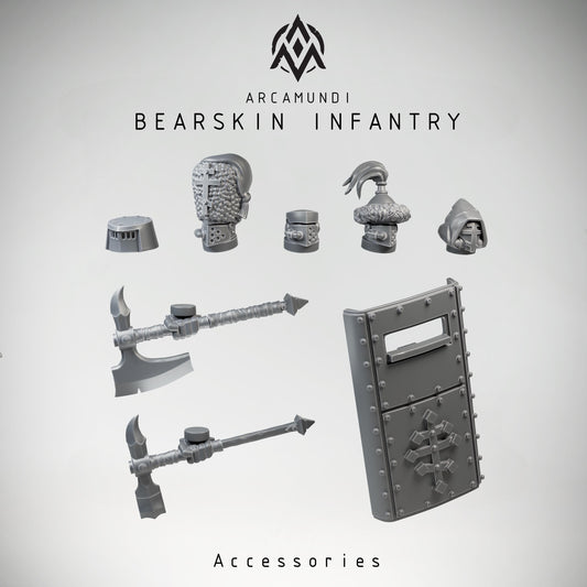 Bearskin Heavy Infantry Shielded - compatible with Trench Crusade