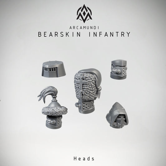 Bearskin Heavy Infantry - Greataxe - 3D printed Grimdark Miniature