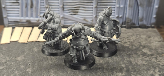 Demonic Slaves soldiers - 3D printed Grimdark Miniature