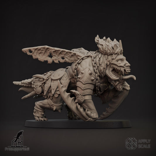 The Court - Hell Beast - 3D printed Grimdark Miniature