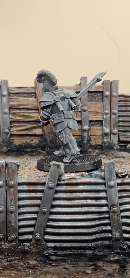 Papal Heavy Infantry by JK.Remo - 3D printed Grimdark Miniature