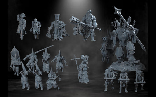 Pilgrims, 2nd March warband - 16x 3D printed Grimdark Miniatures