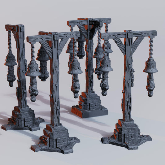 Trench Terrain Copse pole Kit - Grimdark Trench Scenery Tabletop Wargaming Centerpiece