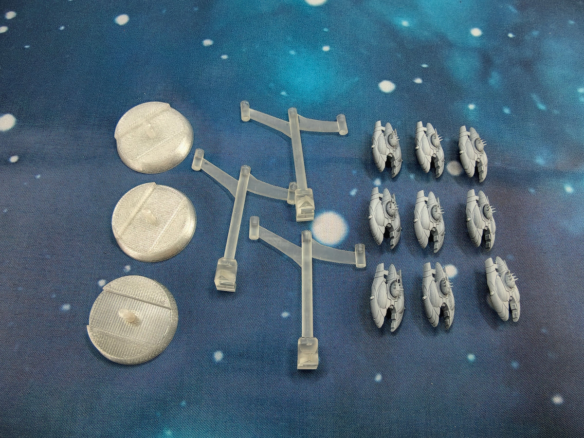 Covenant Vampire class fighter squadron (9pcs) – Compatible with Halo Armada