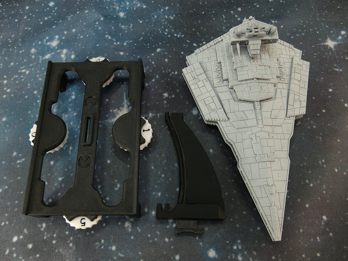 Star Wars Armada Onager-osztályú Csillagromboló – Hossz: 171 mm, Magas Részletességű 3D Nyomtatott Modell
