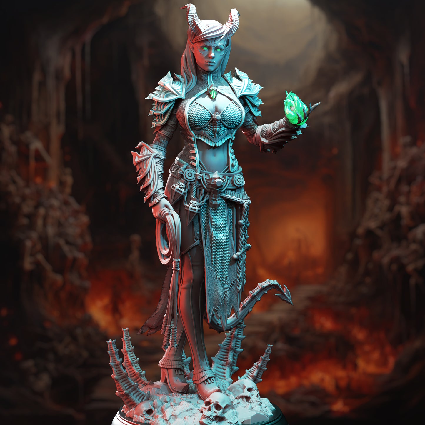 Tiefling Fiend Warlock - Skardi of the Third | DM Stash | D&D