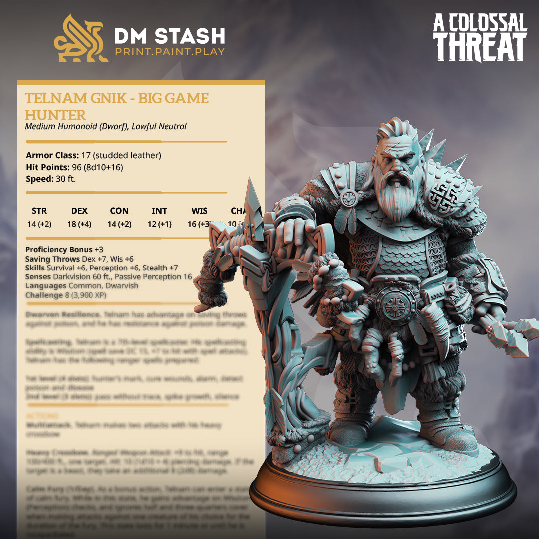 DM Stash : A Colossal Threat - Full Board and Tabletop game