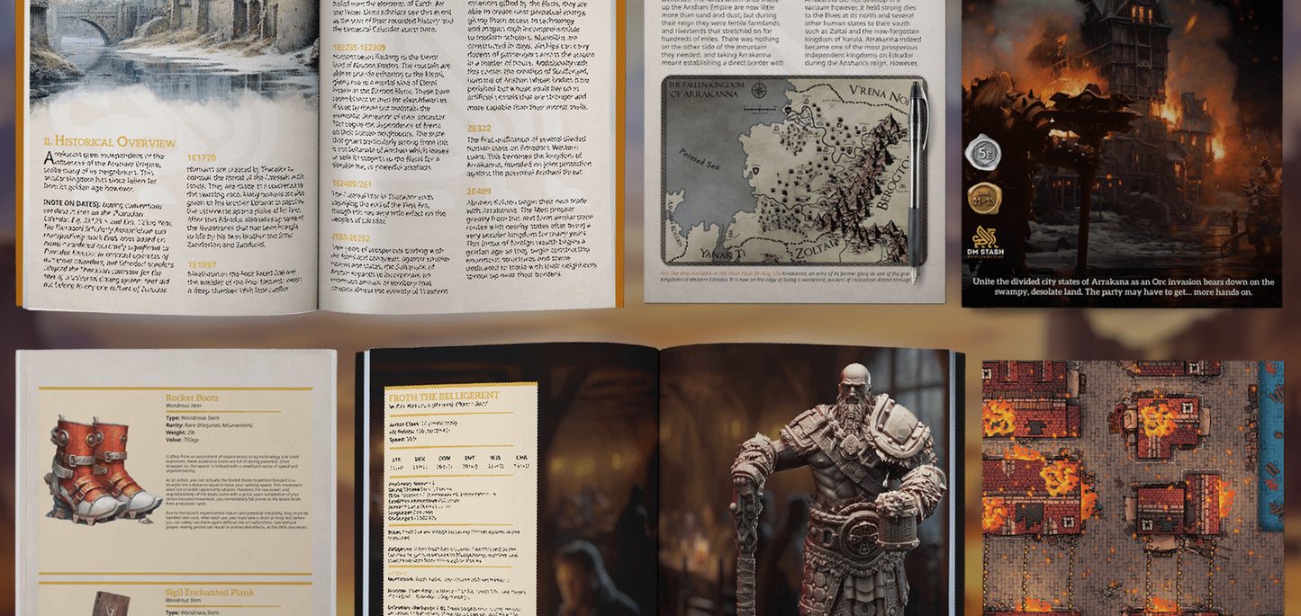 DM Stash : Orcish Incursion - Full Board and Tabletop game