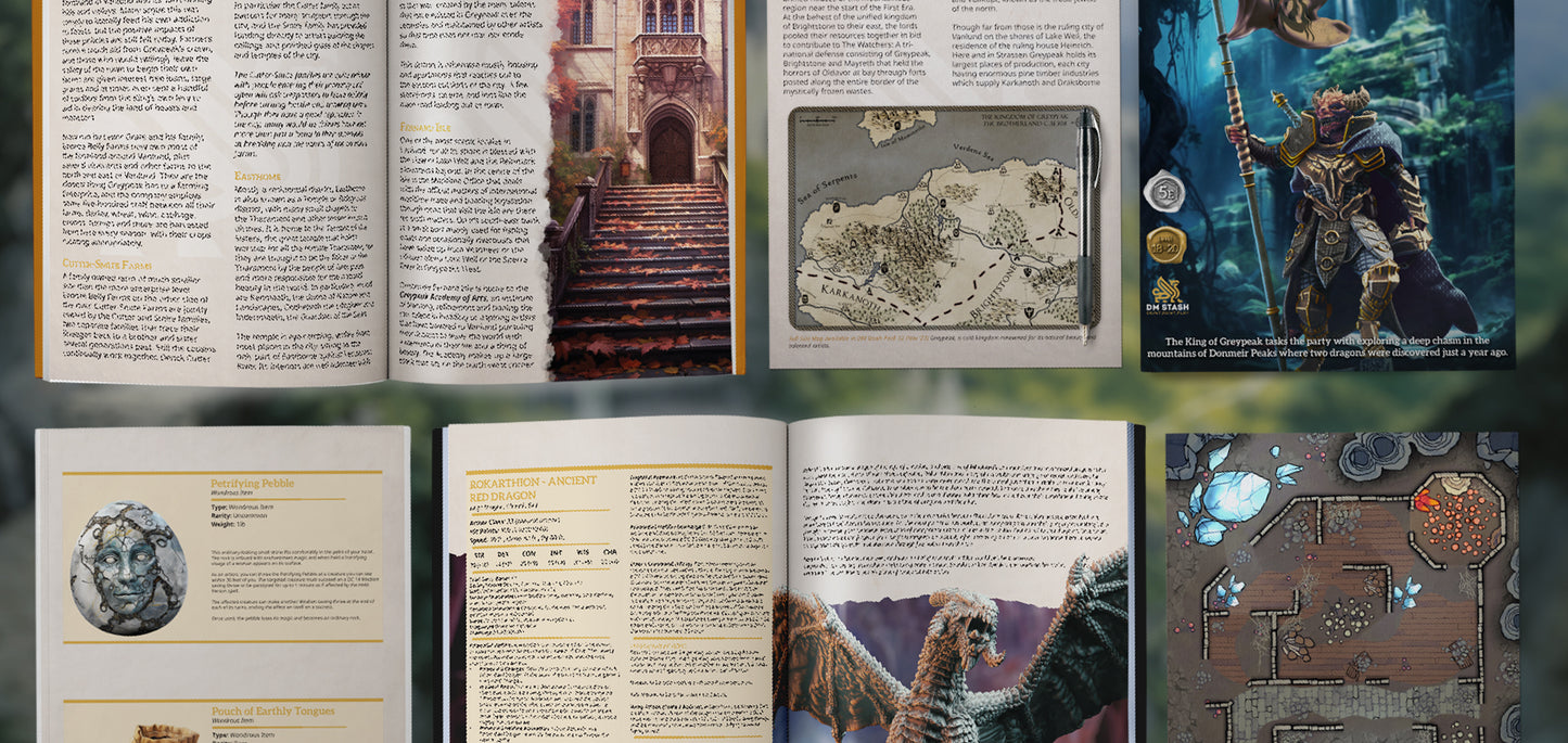 DM Stash : Rise of the Dragon - Full Board and Tabletop game