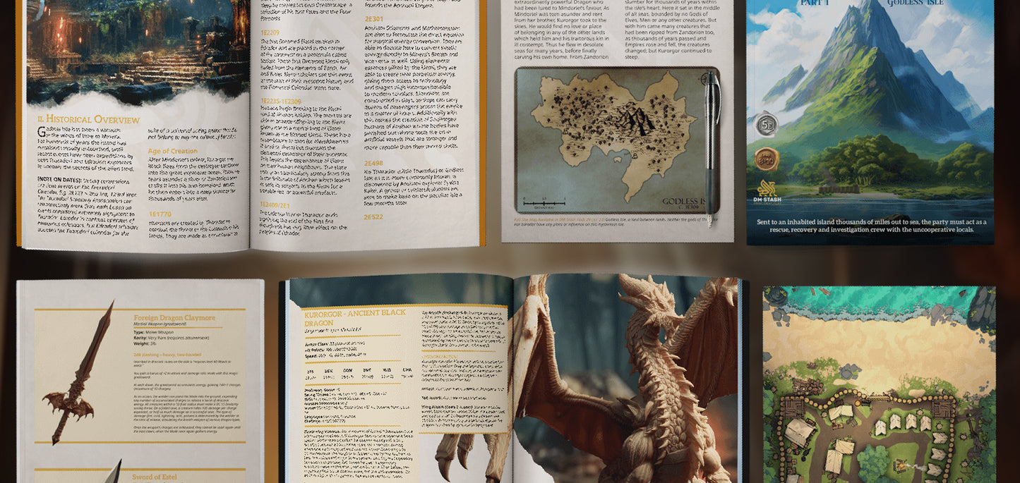 DM Stash : Lost & Found - Full Board and Tabletop game