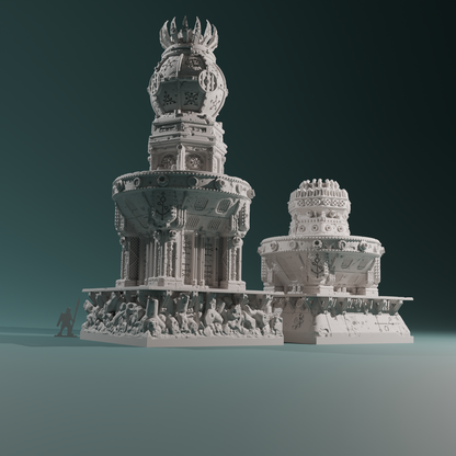 Kraken Redoubt - Heretic Laterns by Hexbrick - Wargaming Scenery - Trench Terrain