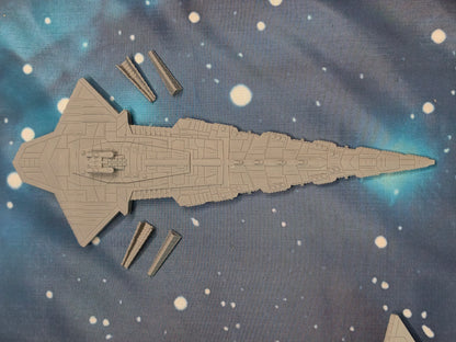 Maelstorm-Class Battlecruiser sci-fi wargaming model