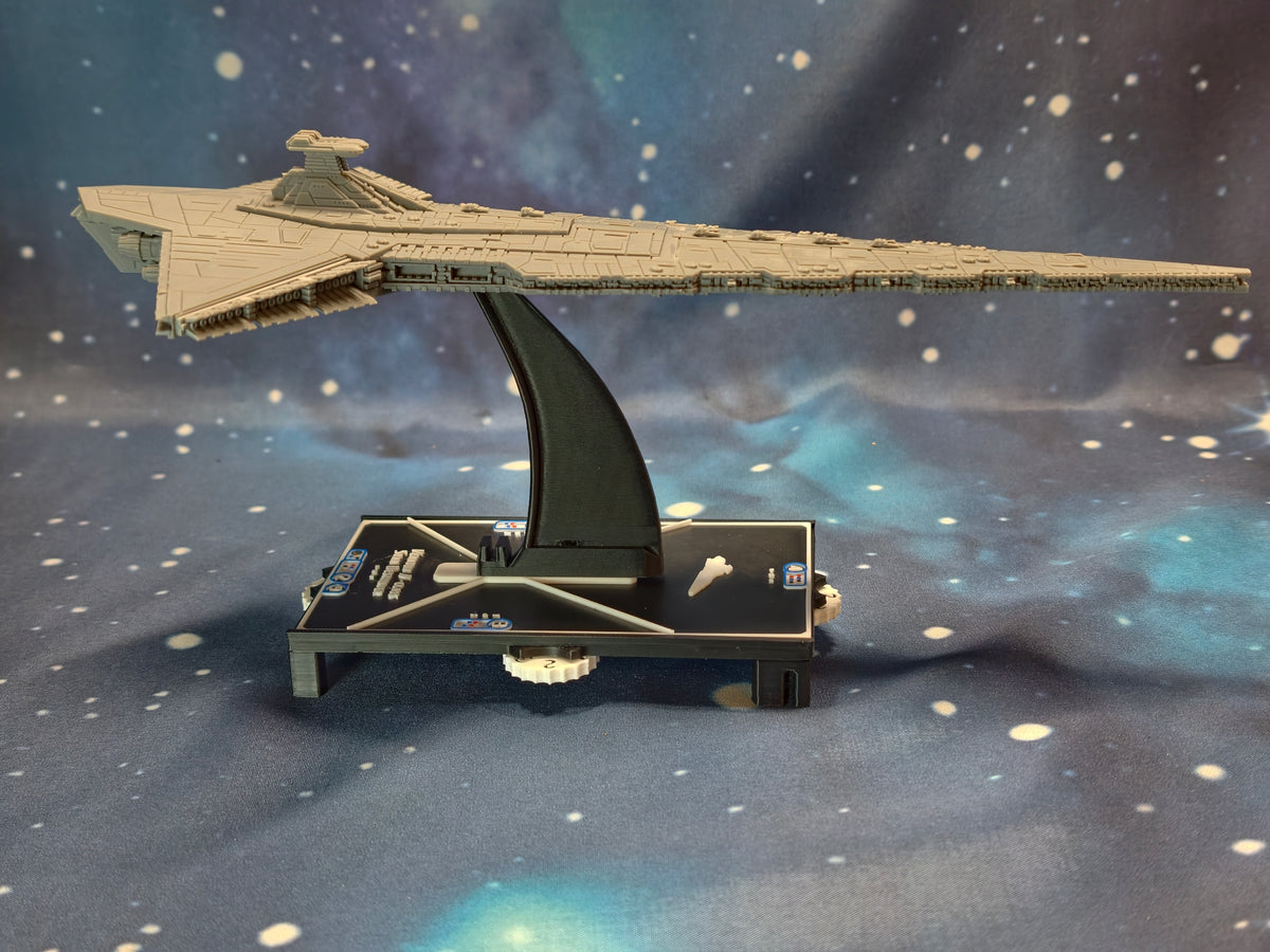 Detailed Maelstorm-Class Battlecruiser resin spaceship
