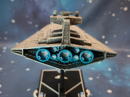 Star Wars Armada Onager-osztályú Csillagromboló – Hossz: 171 mm, Magas Részletességű 3D Nyomtatott Modell