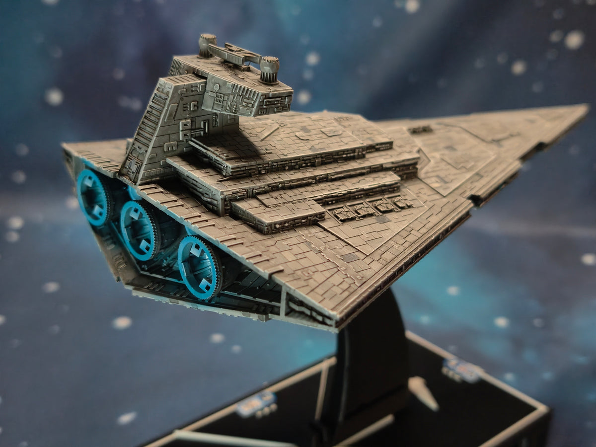 Star Wars Armada Onager-osztályú Csillagromboló – Hossz: 171 mm, Magas Részletességű 3D Nyomtatott Modell