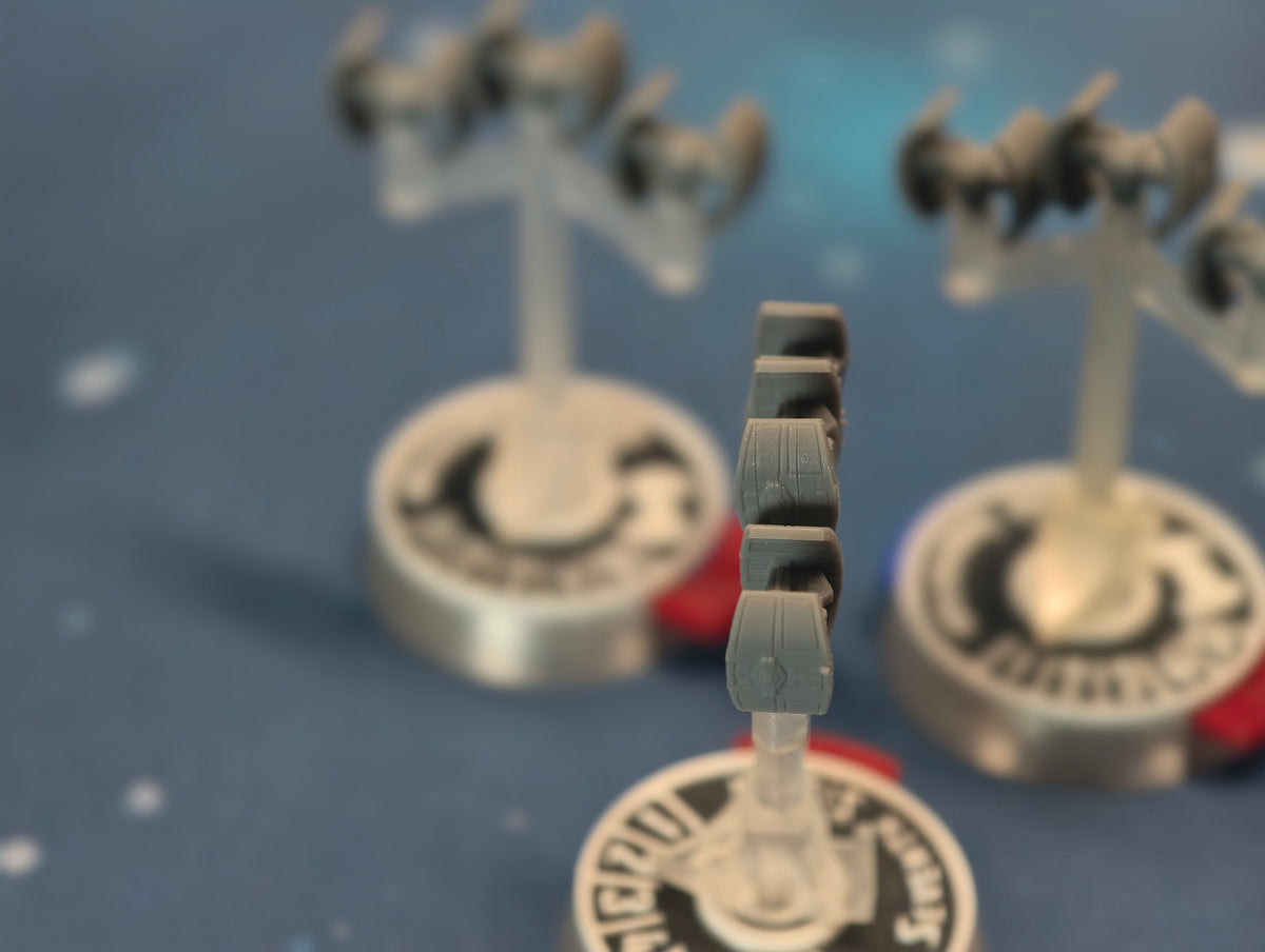 Nine Imperial Grand Inquisitor spacecraft models resin squadron set