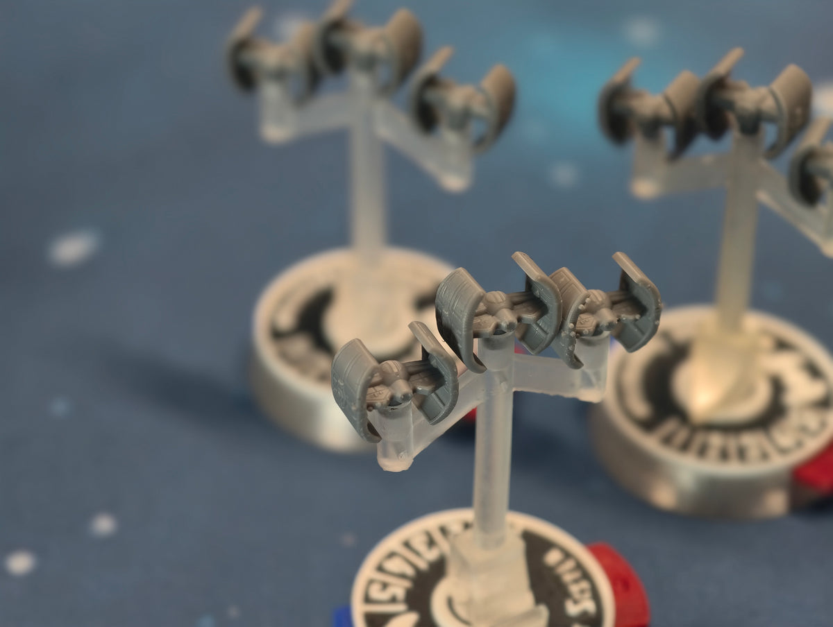 Grand Inquisitor Squadron miniature starships for Imperial fleet