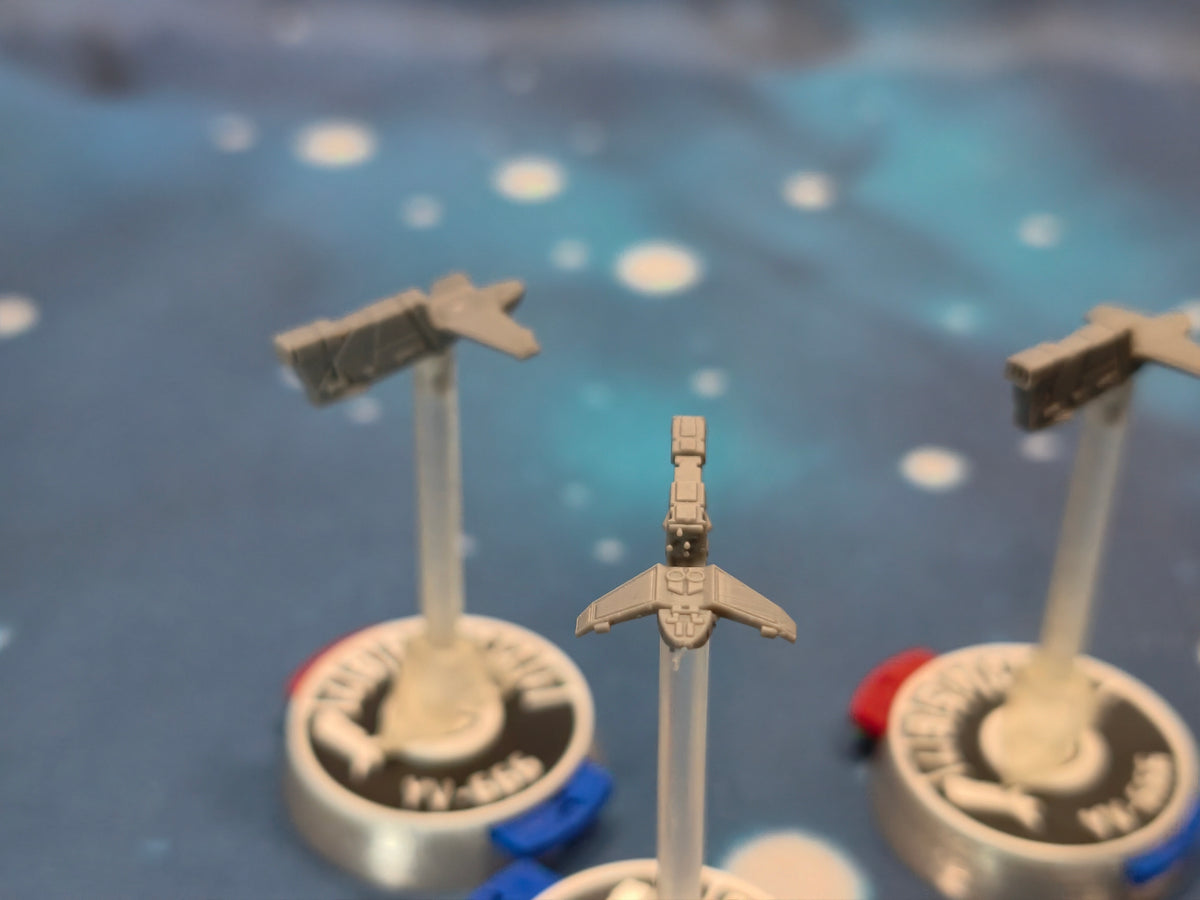 Imperial YV-666 starship miniature for sci-fi tabletop gaming
