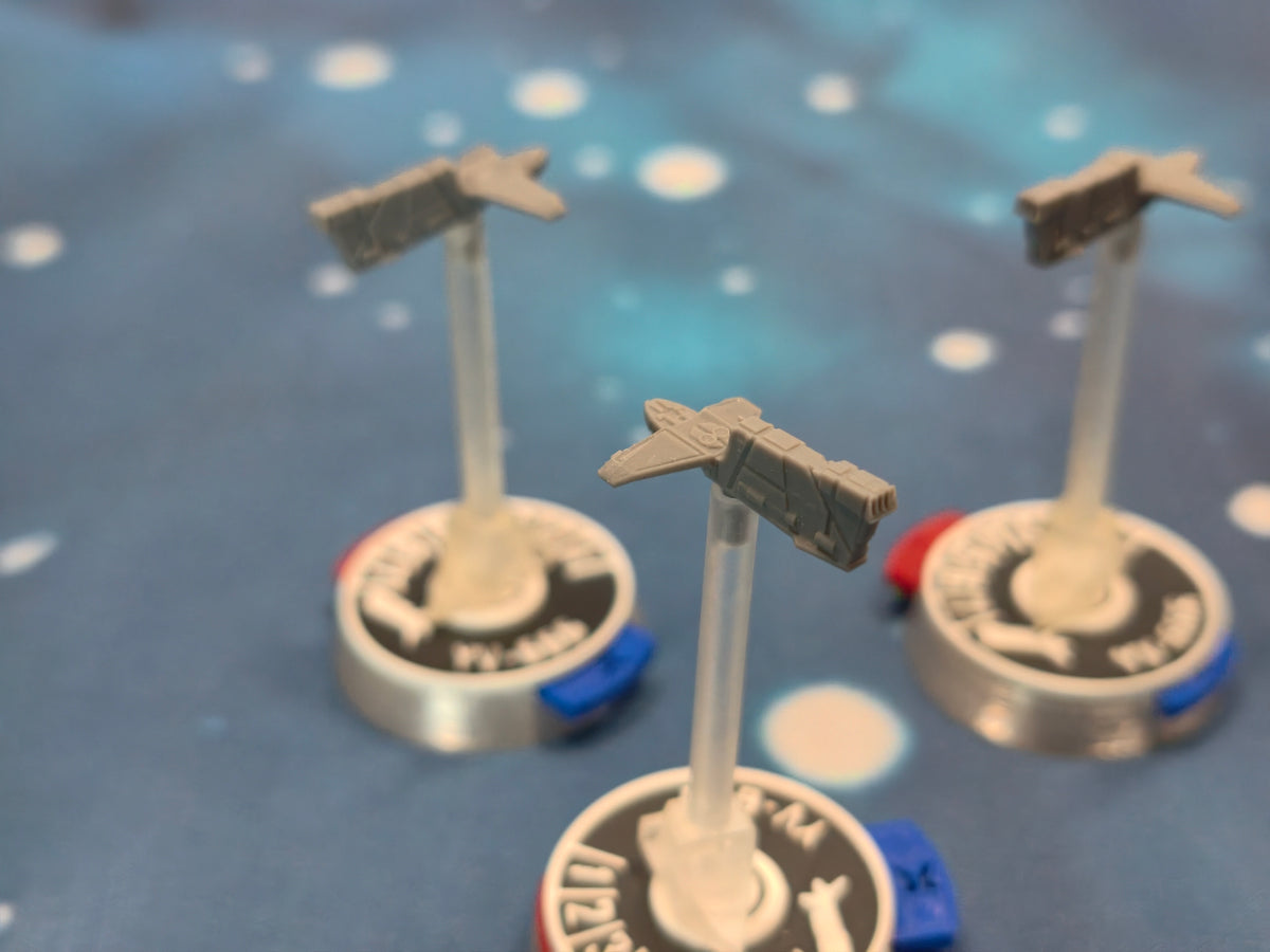 Armada-scale Imperial YV-666 miniature spacecraft set