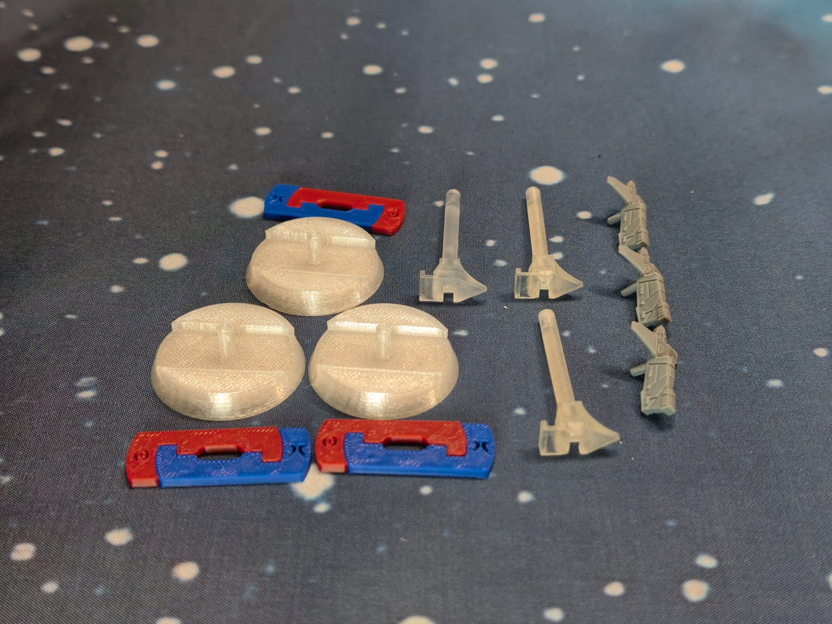 Imperial YV-666 spacecraft models for space wargaming