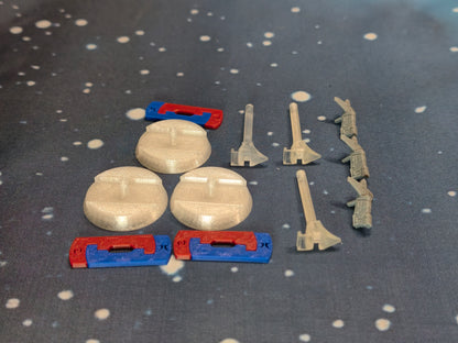 Imperial YV-666 spacecraft models for space wargaming