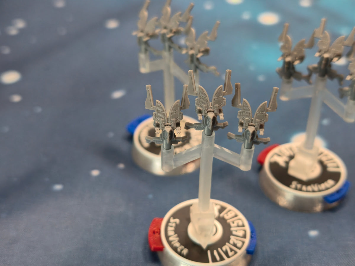 Scum and Villainy Starviper models for tabletop fleet battles