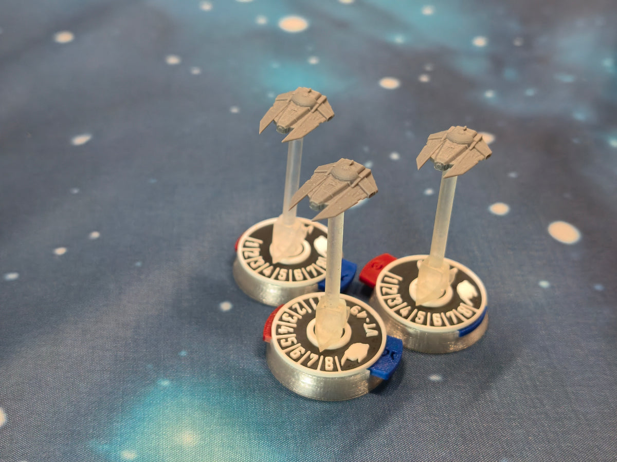Imperial VT-49 Decimator Squadron 3pcs Armada-scale resin miniatures