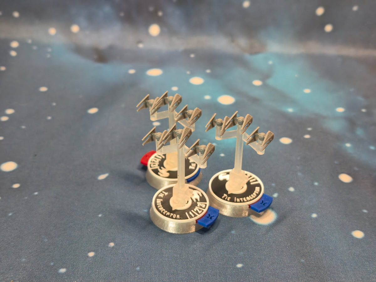Imperial TIE Interceptor Squadron (9pcs) - Compatible with Star Wars Armada scale games