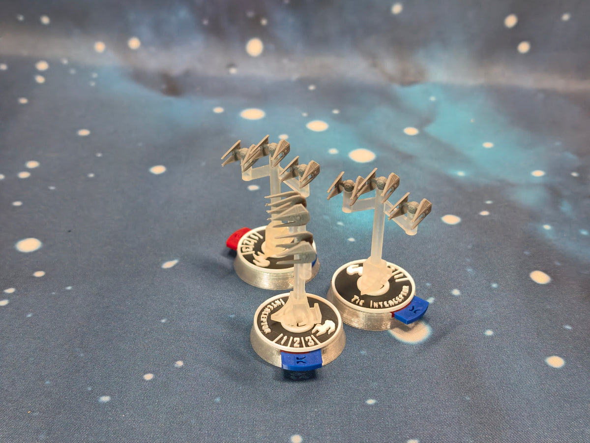 Imperial TIE Interceptor Squadron (9pcs) - Compatible with Star Wars Armada scale games