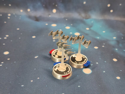 Imperial TIE Interceptor Squadron (9pcs) - Compatible with Star Wars Armada scale games