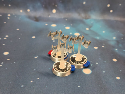Imperial TIE Interceptor Squadron (9pcs) - Compatible with Star Wars Armada scale games