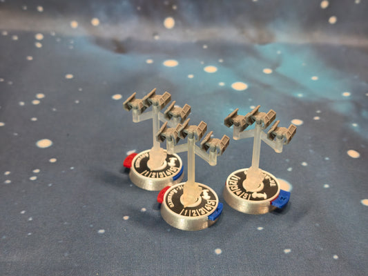 Imperial TIE Advanced Squadron (9pcs) - Compatible with Star Wars Armada scale games