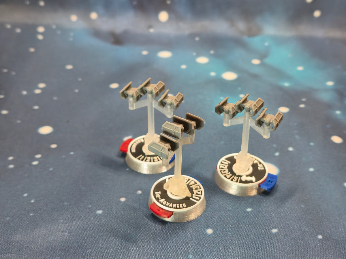 Imperial TIE Advanced Squadron (9pcs) - Compatible with Star Wars Armada scale games
