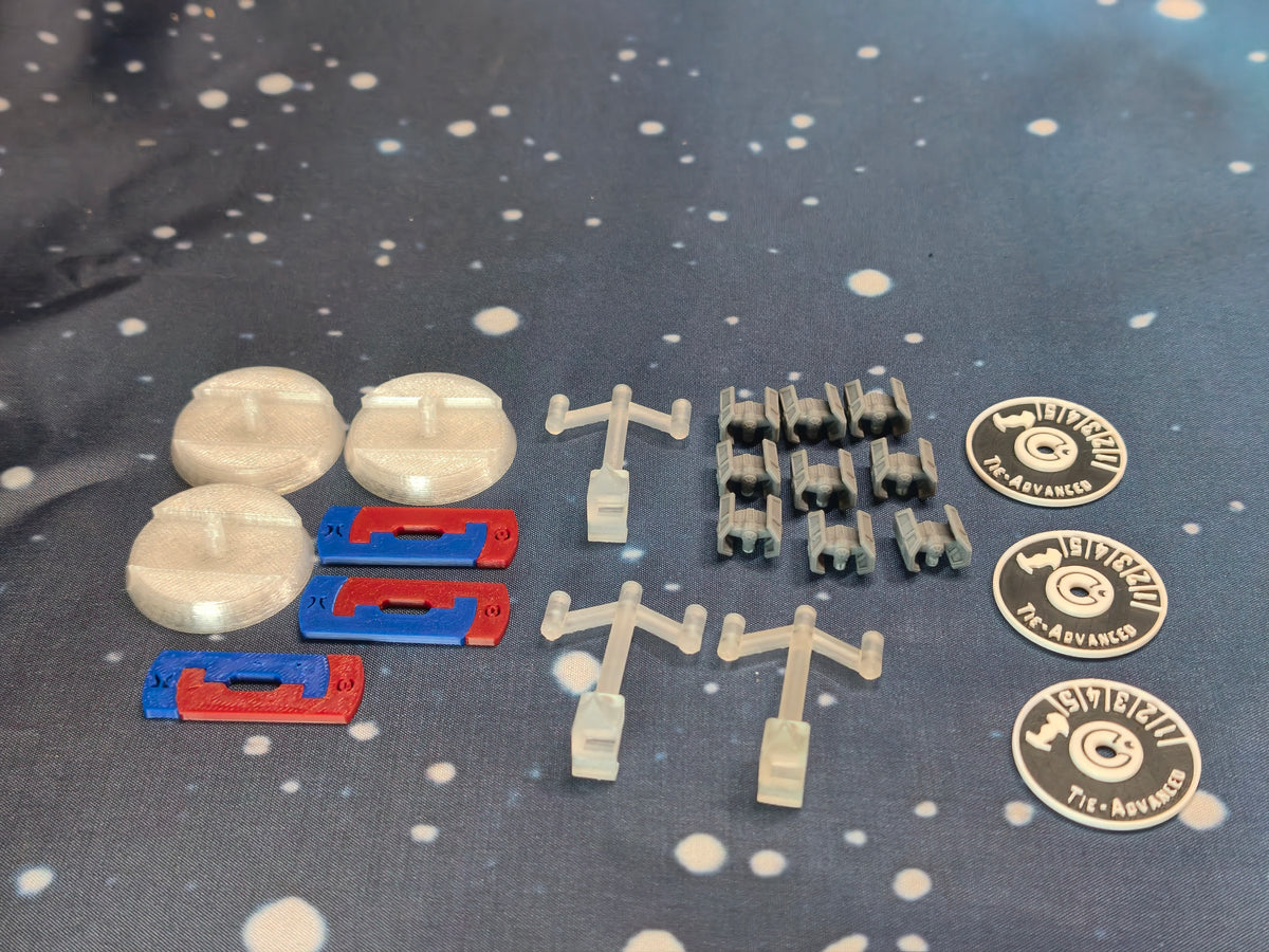 Imperial TIE Advanced Squadron (9pcs) - Compatible with Star Wars Armada scale games
