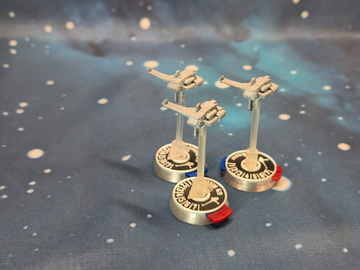 Republic G9 Rigger-class light frigate 3pcs Armada-scale resin miniatures