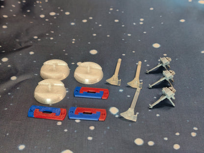 Republic G9 Rigger-class models for space wargaming