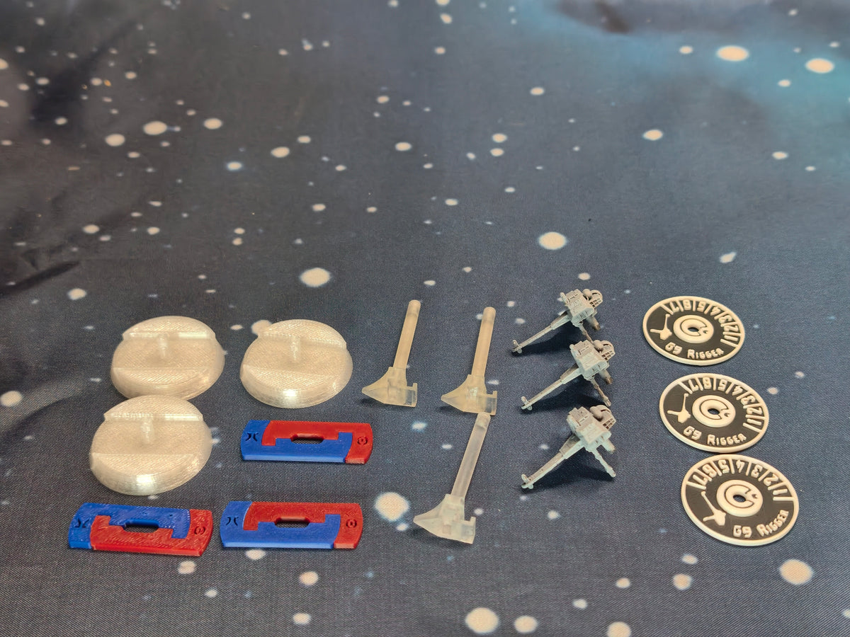Unpainted Republic G9 Rigger resin miniatures 25mm each
