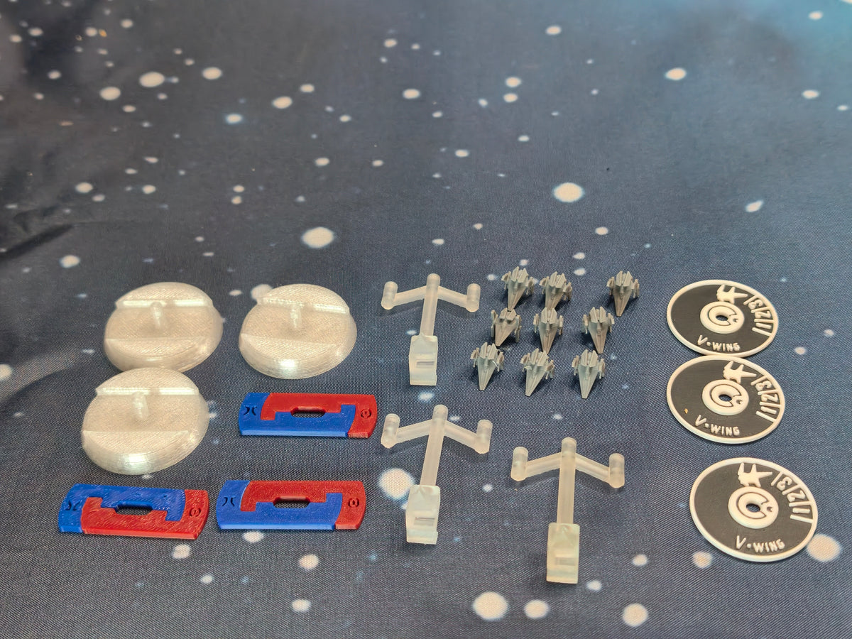 Republic V-Wing Squadron – 9pcs - Compatible with Star Wars Armada scale games