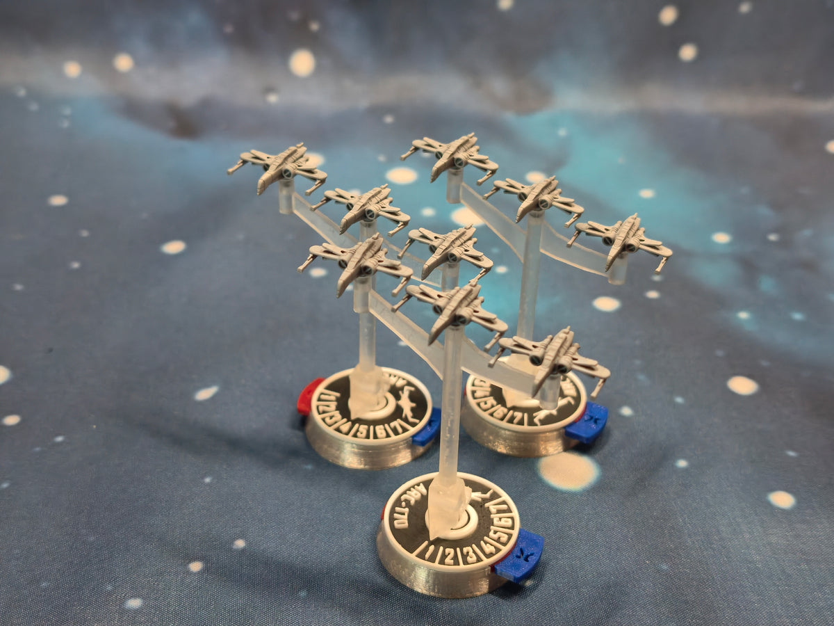 Republic ARC-170 Squadron – 9pcs - Compatible with Star Wars Armada scale games