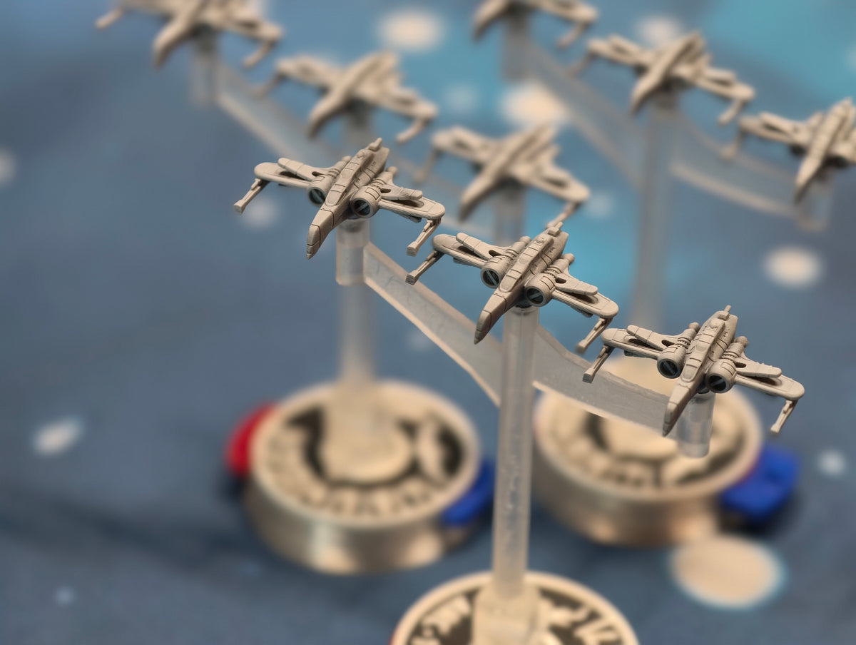 Republic ARC-170 Squadron – 9pcs - Compatible with Star Wars Armada scale games