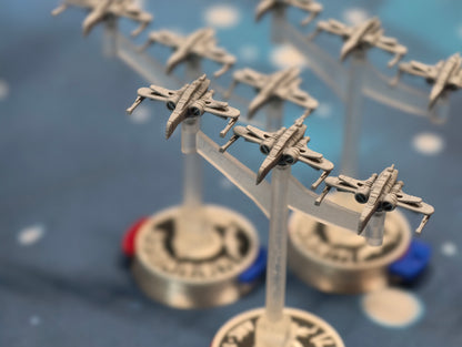 Republic ARC-170 Squadron – 9pcs - Compatible with Star Wars Armada scale games