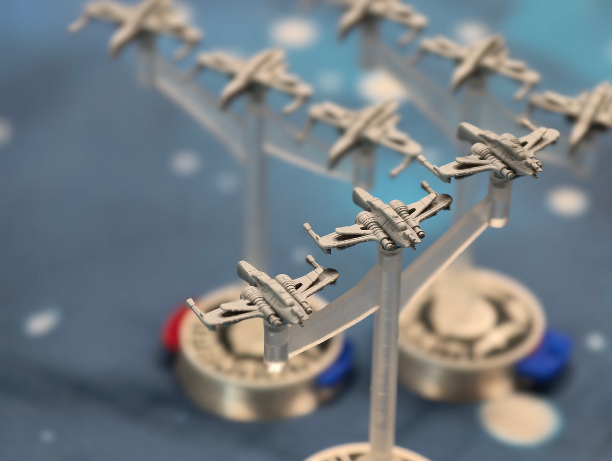 Republic ARC-170 Squadron – 9pcs - Compatible with Star Wars Armada scale games