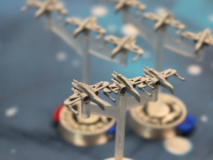 Republic ARC-170 Squadron – 9pcs - Compatible with Star Wars Armada scale games