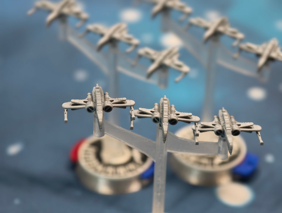 Republic ARC-170 Squadron – 9pcs - Compatible with Star Wars Armada scale games