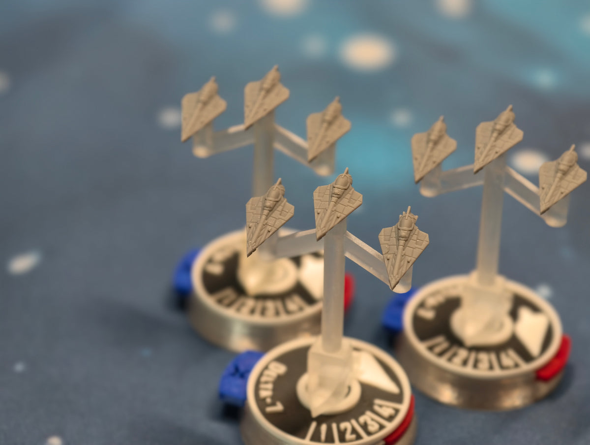 Republic Delta 7 Squadron – 9pcs - Compatible with Star Wars Armada scale games