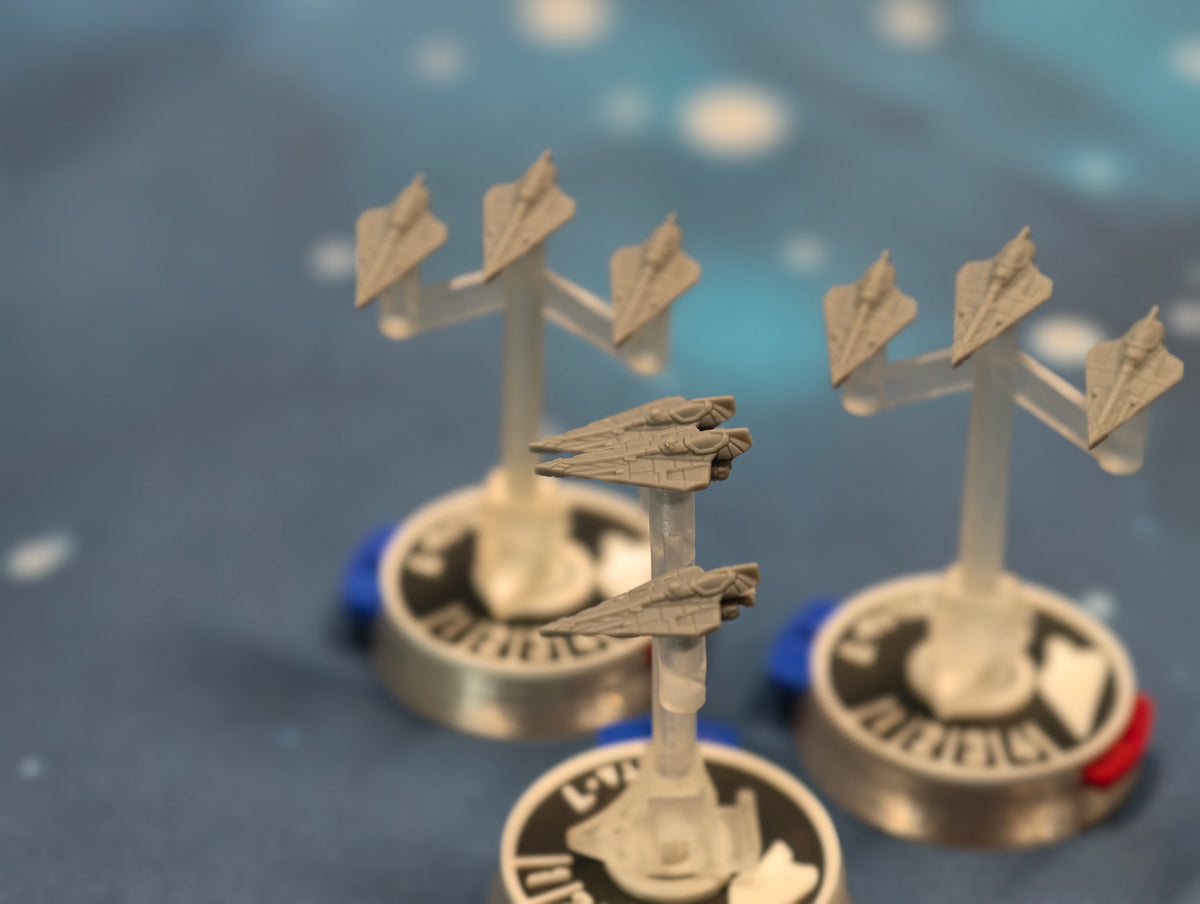 Republic Delta 7 Squadron – 9pcs - Compatible with Star Wars Armada scale games