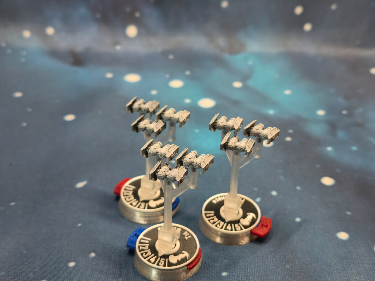 Imperial TIE Bomber Squadron 9pcs Armada-scale resin miniatures