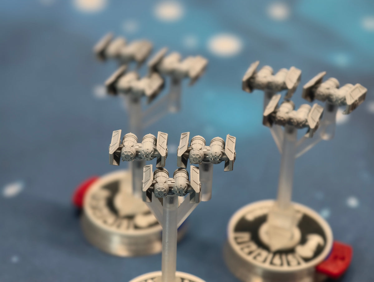Unpainted Imperial TIE Bomber resin miniatures 15mm each